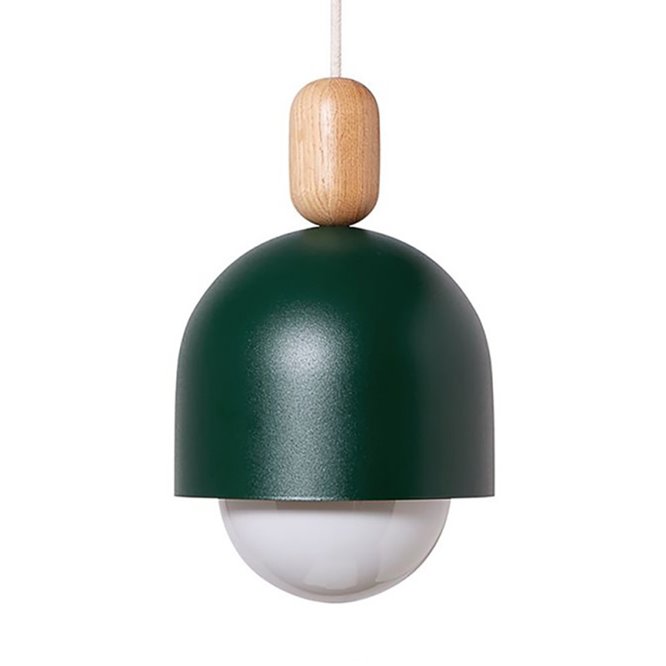 Lampa wisząca Loft Ovoi zielona matowa